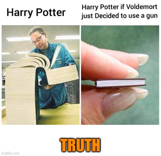 TRUTH | image tagged in harry potter | made w/ Imgflip meme maker