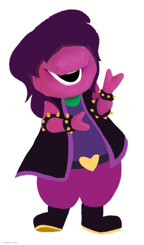 Cursed image number 1: Susie Barney! Look at this fine specimen! | image tagged in susie barney | made w/ Imgflip meme maker