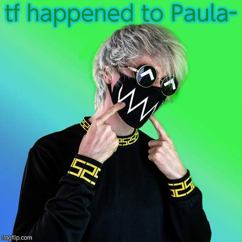 Tokyo Machine | tf happened to Paula- | image tagged in tokyo machine | made w/ Imgflip meme maker