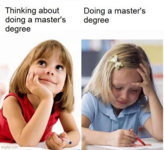 Masters pain | image tagged in little girl,happy,sad,crying,masters | made w/ Imgflip meme maker