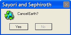 Sayori and Sephiroth Blank Meme Template