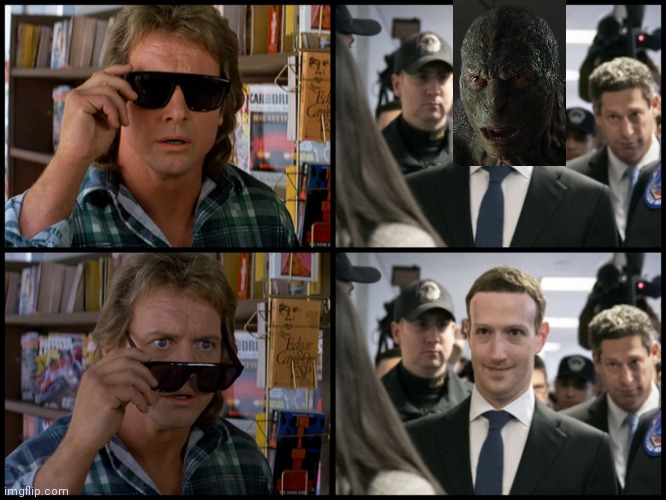 Roddy Piper sunglasses scene | image tagged in roddy piper sunglasses scene | made w/ Imgflip meme maker