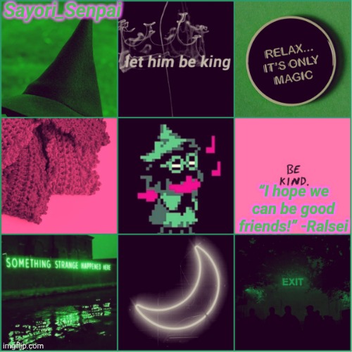 Sayori's Ralsei temp 2.0 Blank Meme Template