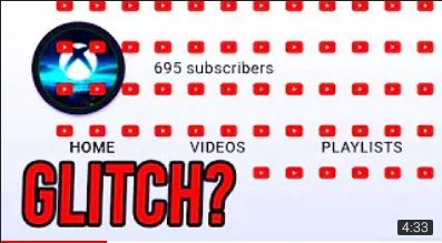 High Quality Glitch channel in YoutTube Blank Meme Template