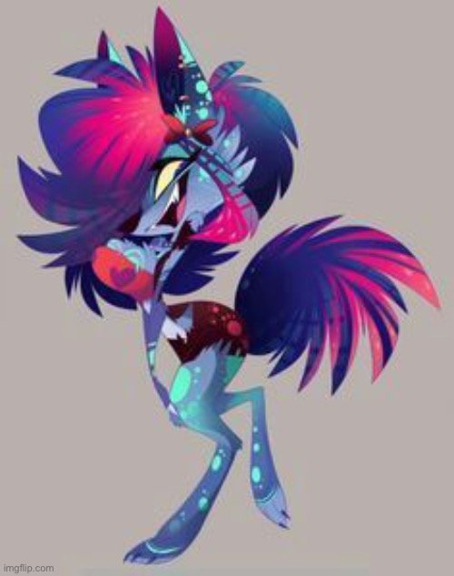 You see her at a rave filled with other animals that look like her | image tagged in not my art,vivziepop,die young | made w/ Imgflip meme maker