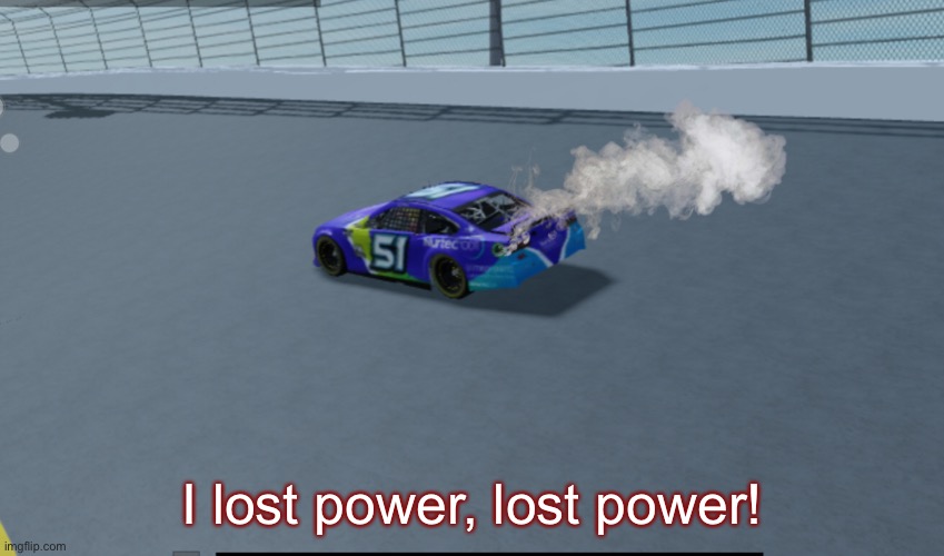1 lap after Verstappen and Raikkonen’s clash, Pietro Fittipaldi lost power and retired from the race. | I lost power, lost power! | image tagged in f1,fittipaldi,formula 1,nmcs,memes,nascar | made w/ Imgflip meme maker