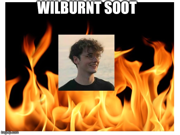 You’d get it if you watched the Pink Parrots in Mcc yesterday | WILBURNT SOOT | image tagged in fire,mcc,minecraft,wilbur soot | made w/ Imgflip meme maker