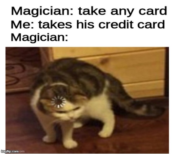 magick u gotta upvote | image tagged in magic,magician,funny memes,cat,funny cats | made w/ Imgflip meme maker