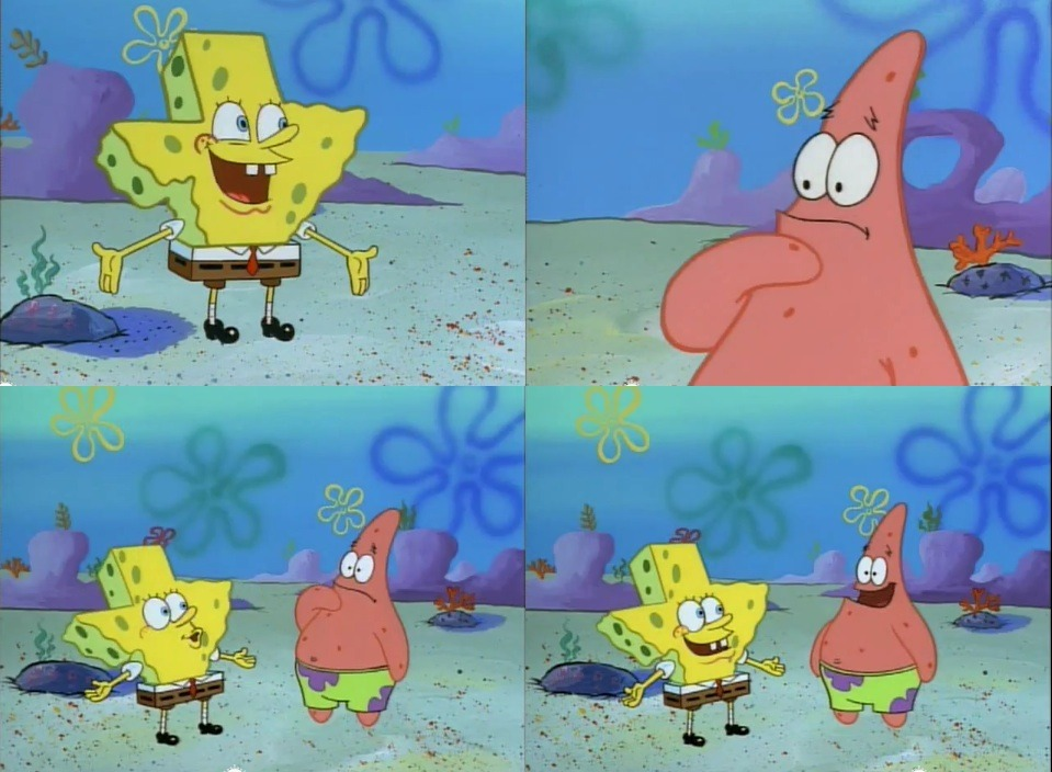 HEy patrick, what am I now? Blank Meme Template