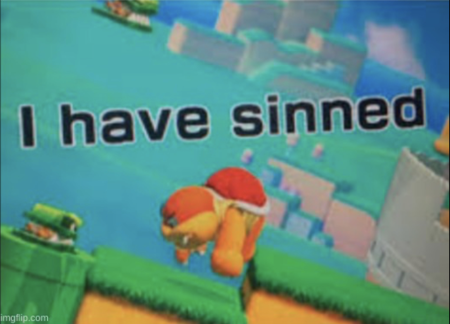High Quality I have sinned Blank Meme Template