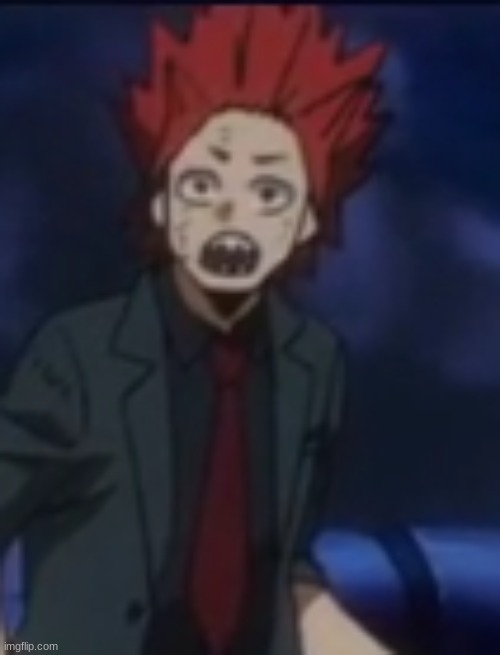 look at this sharky boi uwu | image tagged in surprised kirishima | made w/ Imgflip meme maker