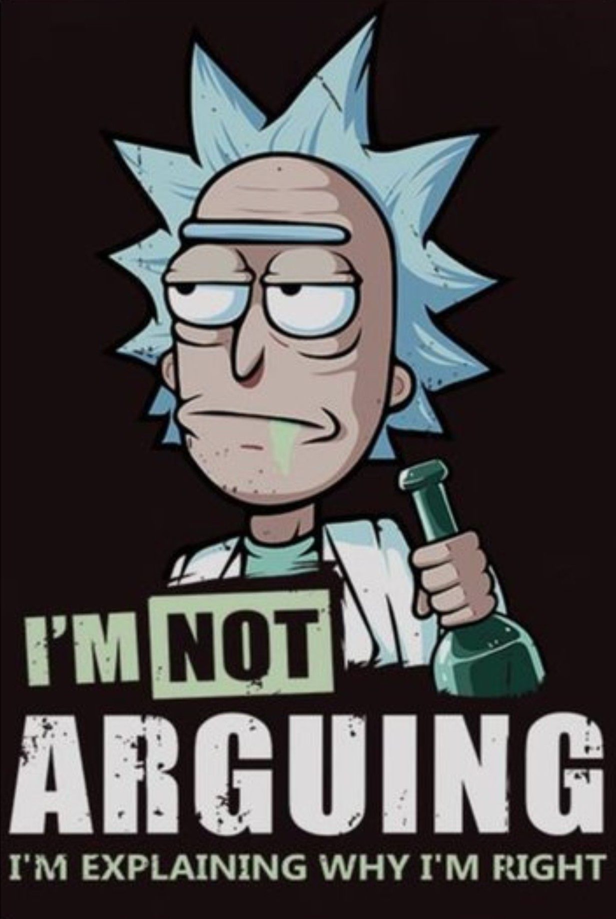 High Quality rick and morty im not arguing Blank Meme Template