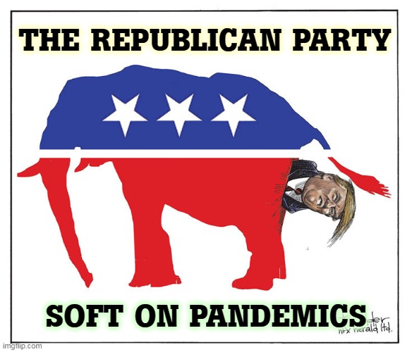 I'm not going to let 600,000 dead Americans stand between me and my reelection. | THE REPUBLICAN PARTY; SOFT ON PANDEMICS | image tagged in gop republican elephant trump poo,republicans | made w/ Imgflip meme maker