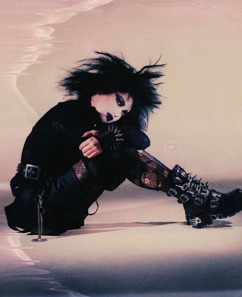 Dua Lipa goth Blank Meme Template