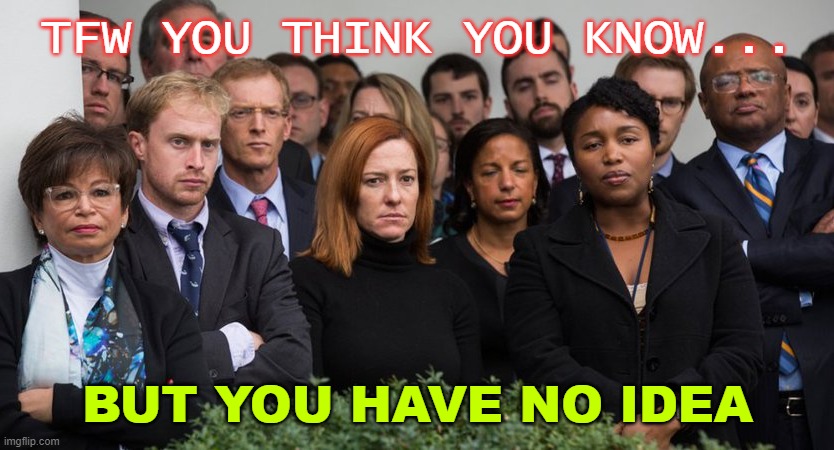 TFW You Think You Know...but you have no idea | TFW YOU THINK YOU KNOW... BUT YOU HAVE NO IDEA | image tagged in that feeling when you have no idea | made w/ Imgflip meme maker