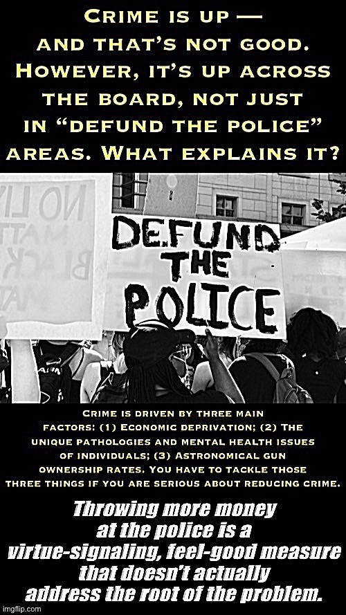 Defund the police explained | image tagged in defund the police explained | made w/ Imgflip meme maker