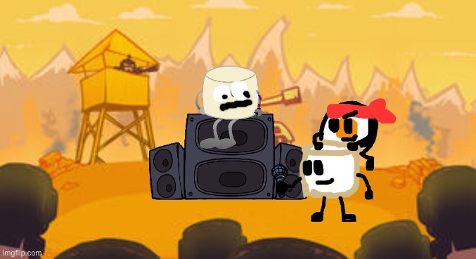 Now there’s two mixmellows uhhh | image tagged in tankman background | made w/ Imgflip meme maker