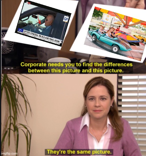 How incompetent must Pedo Joe get before the nuclear football is taken away? | image tagged in they're the same picture,joe biden,fake driving,carnival ride,incompetence | made w/ Imgflip meme maker