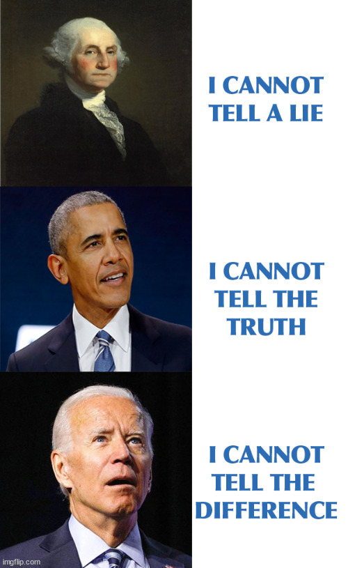 He also can't use the bathroom by himself | image tagged in joe biden,george washington,barack obama | made w/ Imgflip meme maker