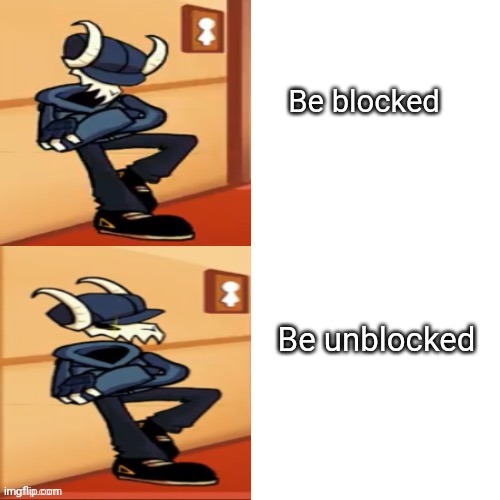 me in funkipedia be like fixed | Be blocked; Be unblocked | image tagged in tabi | made w/ Imgflip meme maker