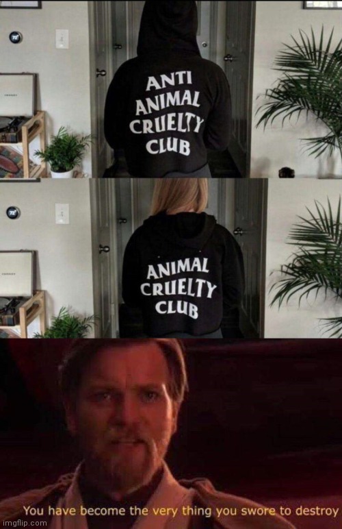 How could you ? | image tagged in you have become the very thing you swore to destroy,fail,hoodie,you had one job | made w/ Imgflip meme maker