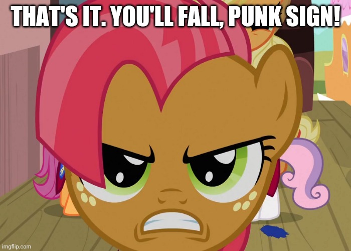 THAT'S IT. YOU'LL FALL, PUNK SIGN! | made w/ Imgflip meme maker