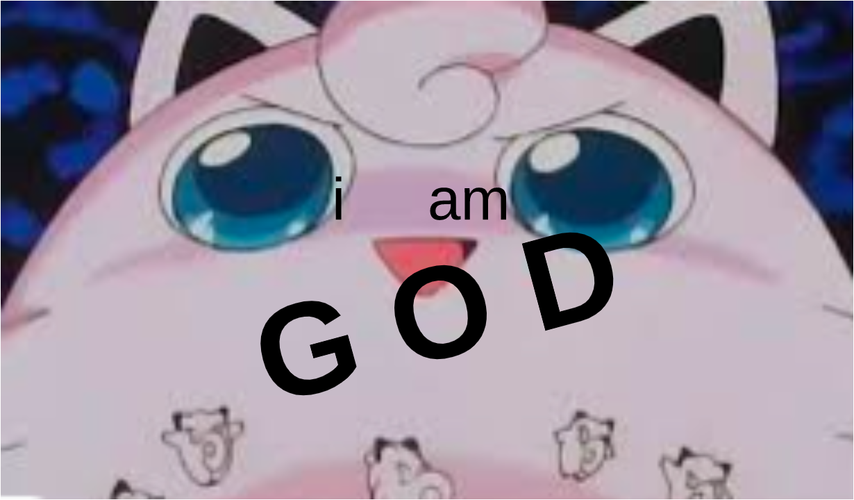 Jigglypuff GOD Blank Meme Template