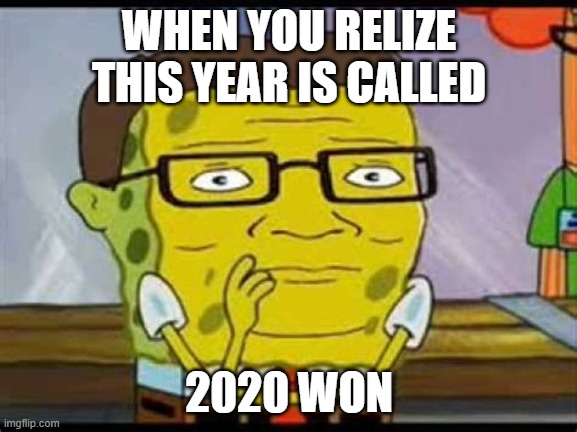 WHEN YOU RELIZE THIS YEAR IS CALLED; 2020 WON | image tagged in 2020 sucked,gamer | made w/ Imgflip meme maker