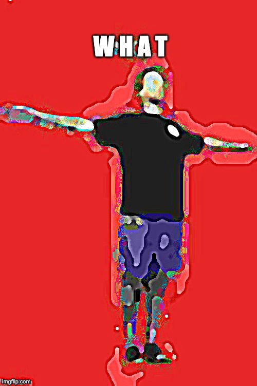 W H A T | image tagged in yub no more cursed | made w/ Imgflip meme maker