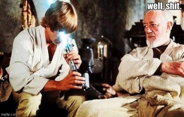 Luke Skywalker Lightsaber | image tagged in luke skywalker lightsaber | made w/ Imgflip meme maker