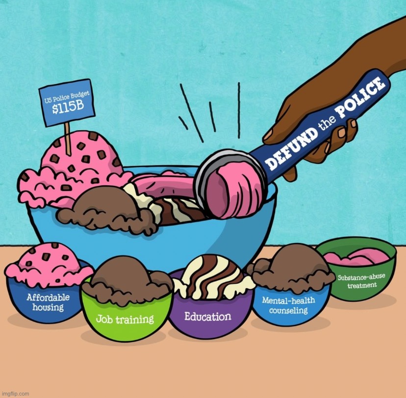 Ben & Jerry’s defund the police | image tagged in ben jerry s defund the police | made w/ Imgflip meme maker