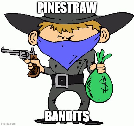 Bandits | PINESTRAW; BANDITS | image tagged in bandits | made w/ Imgflip meme maker