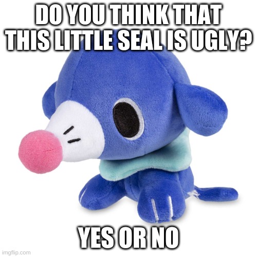 DO YOU THINK THAT THIS LITTLE SEAL IS UGLY? YES OR NO | made w/ Imgflip meme maker