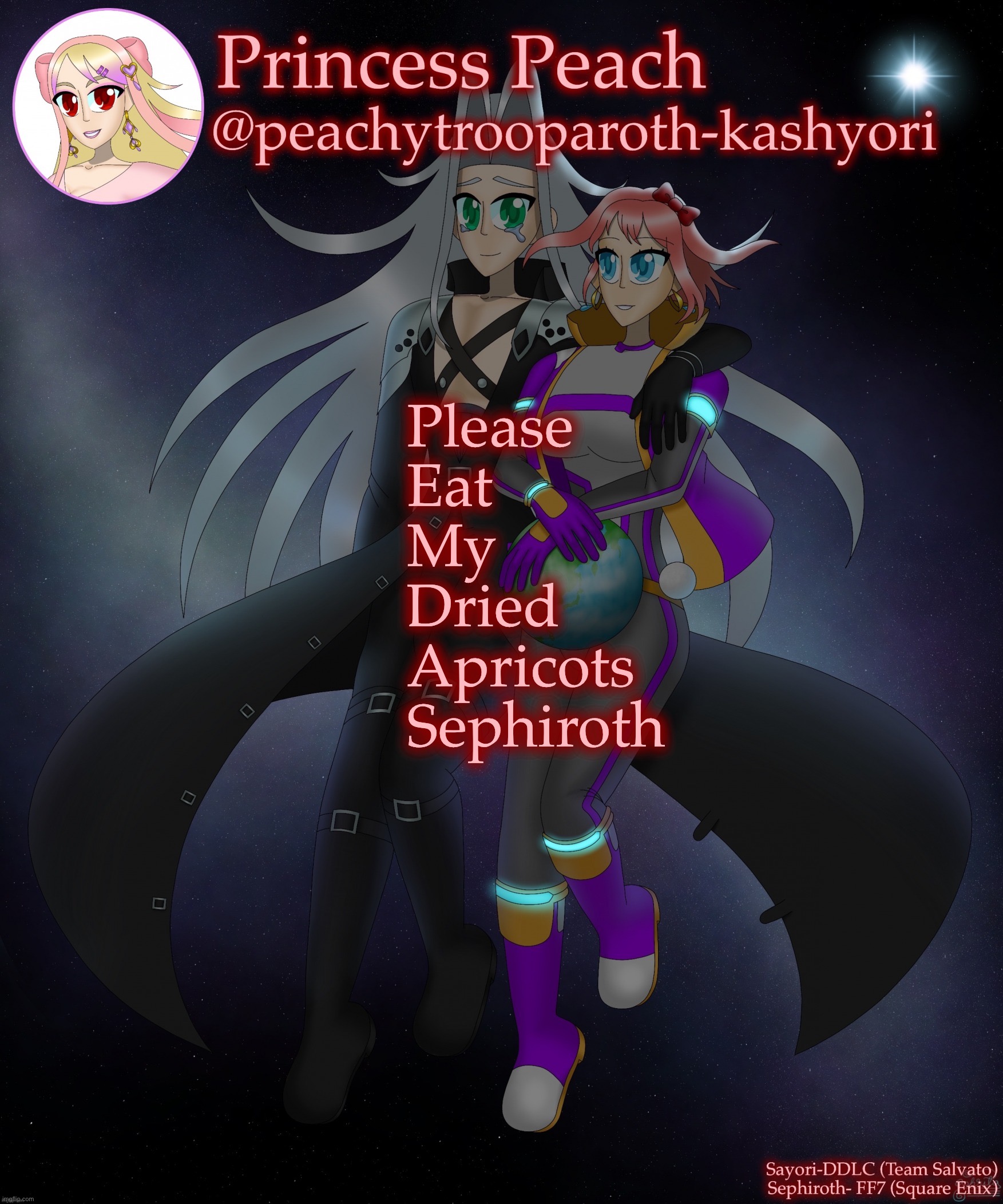 Order of operations | Please
Eat
My
Dried
Apricots
Sephiroth | image tagged in sayori and sephiroth | made w/ Imgflip meme maker