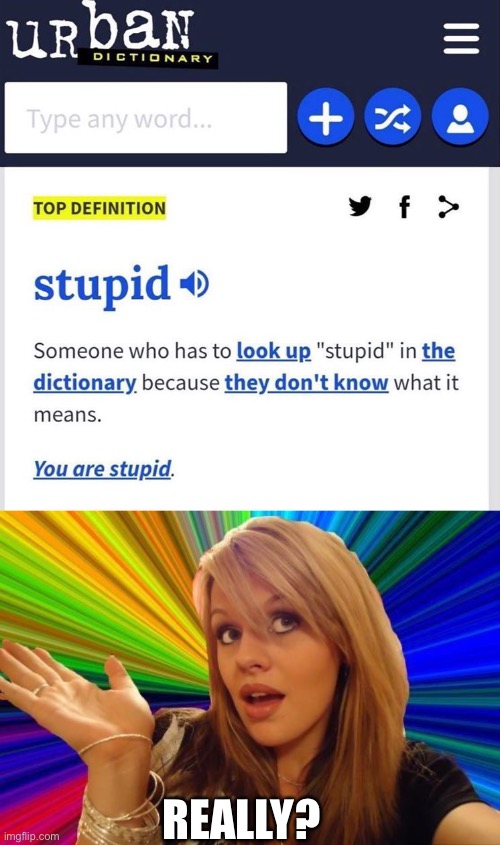 That’s dumb | REALLY? | image tagged in memes,dumb blonde | made w/ Imgflip meme maker