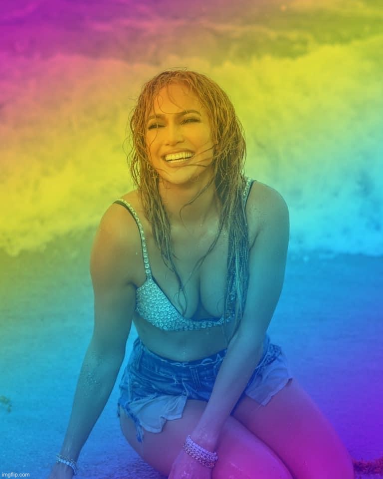 Jennifer Lopez pride | image tagged in jennifer lopez pride | made w/ Imgflip meme maker