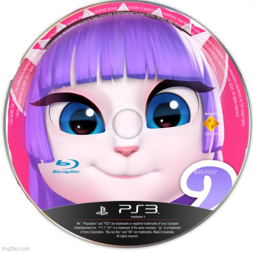 My Talking Angela 2 PS3 Disc | image tagged in dont you squidward | made w/ Imgflip meme maker