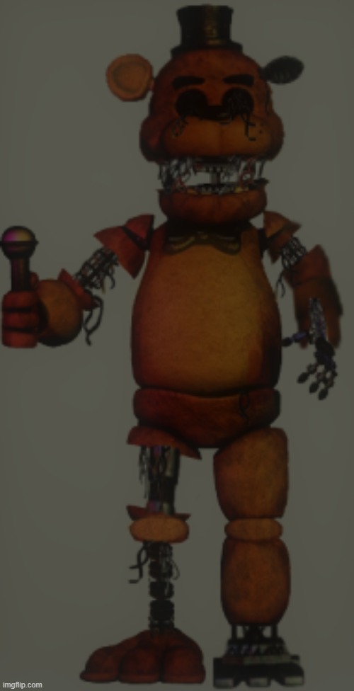 Forgotten Freddy! (Should I make the rest?) | image tagged in fnaf,speed edit,yes,forgotten,freddy fazbear | made w/ Imgflip meme maker