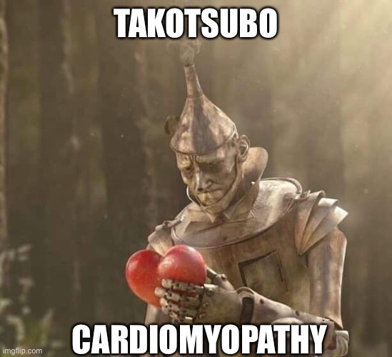 Tin Man Heart | TAKOTSUBO; CARDIOMYOPATHY | image tagged in tin man heart | made w/ Imgflip meme maker
