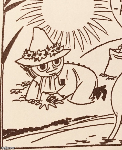 Snuffkin | image tagged in demisexual_sponge | made w/ Imgflip meme maker