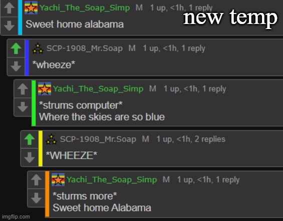 Alabama type shit | new temp | image tagged in alabama type shit | made w/ Imgflip meme maker