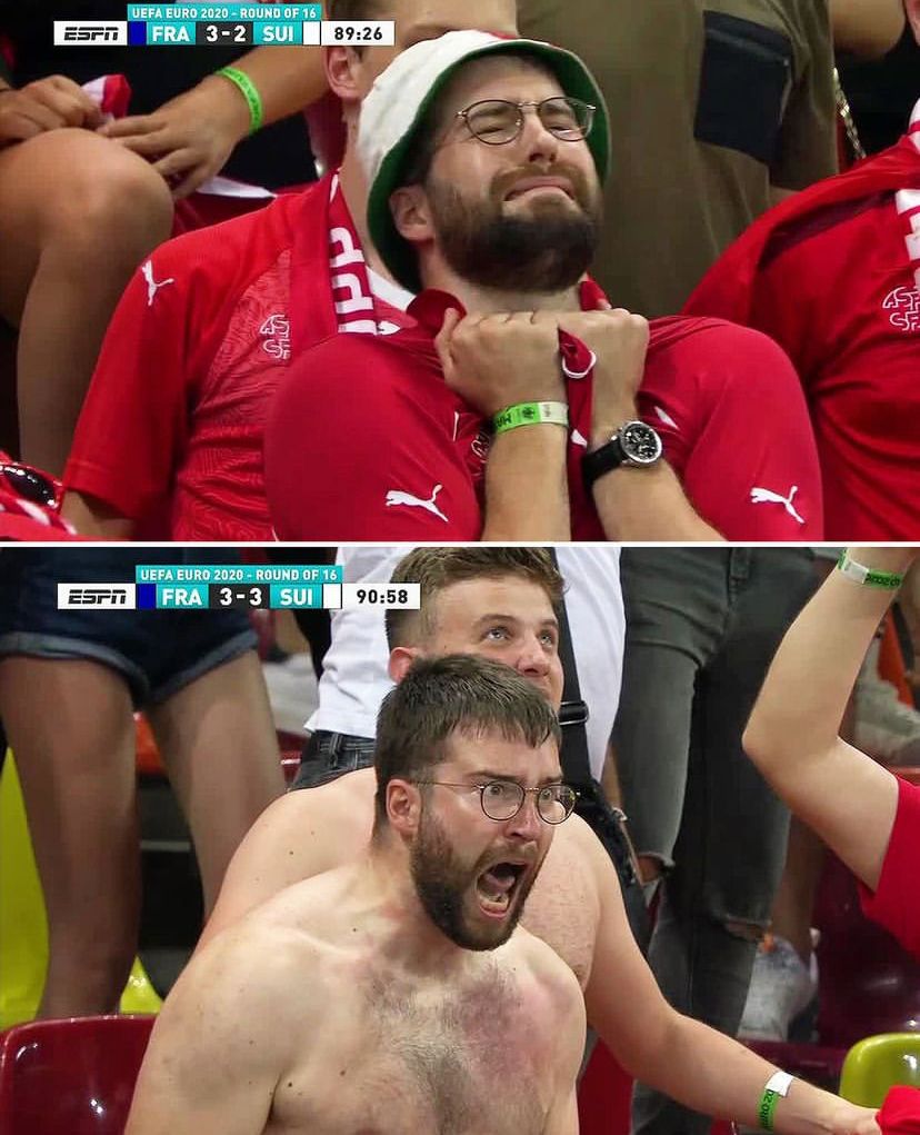 Euro 2020 Swiss Fan Blank Meme Template
