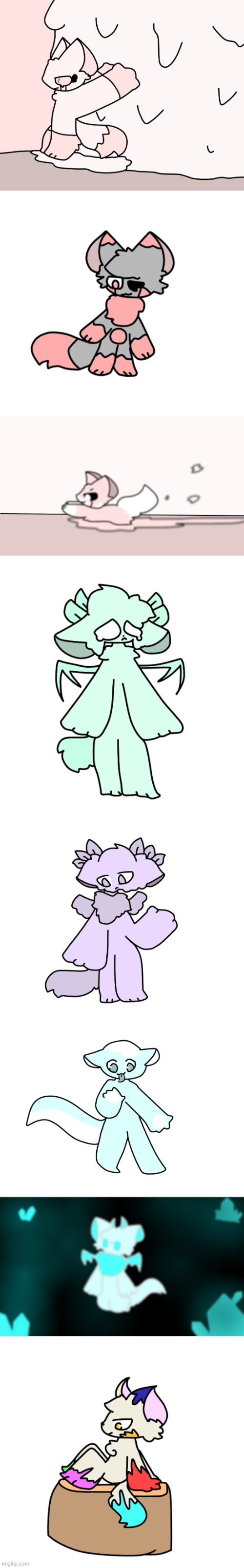 These are all my Latex/Transfur Ocs I have yet- | made w/ Imgflip meme maker