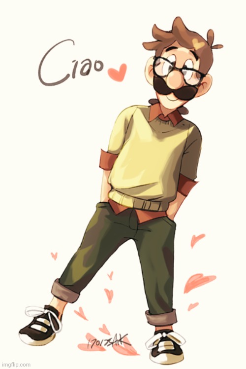 image tagged in ciao luigi cute edition | made w/ Imgflip meme maker