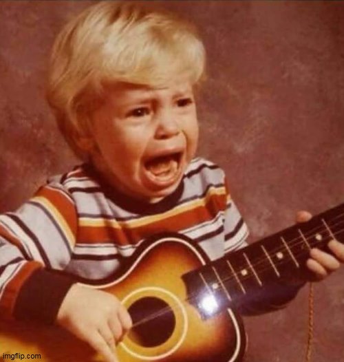 Guitar crying kid | image tagged in guitar crying kid | made w/ Imgflip meme maker