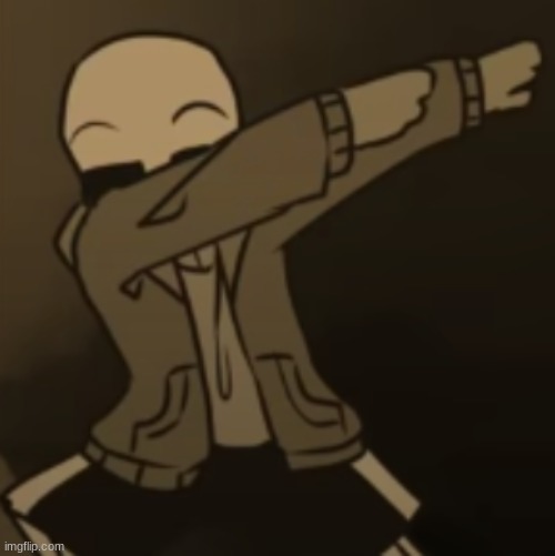 Sans dab | image tagged in sans dab | made w/ Imgflip meme maker