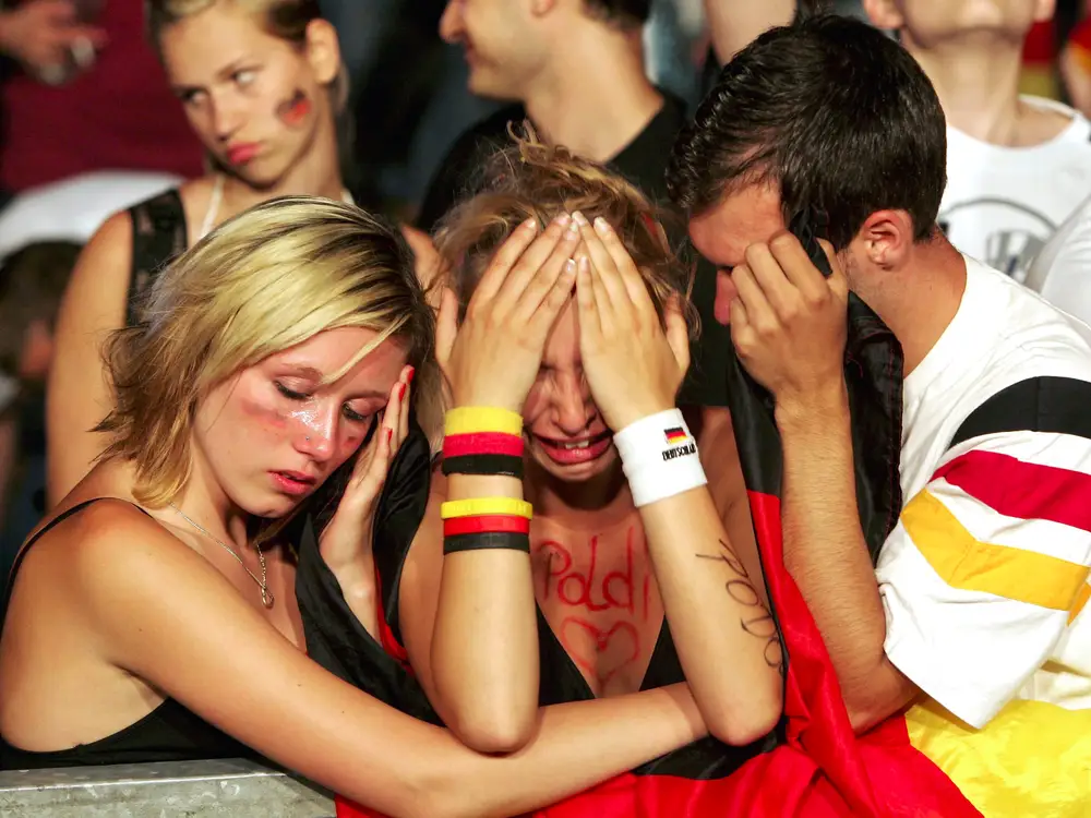 german football supporters sad Blank Meme Template