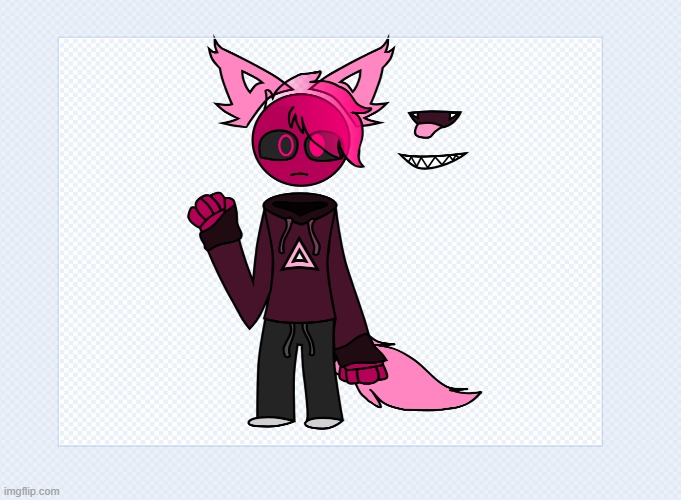 Giving my friend's shapesona a corrupted appearance. | made w/ Imgflip meme maker