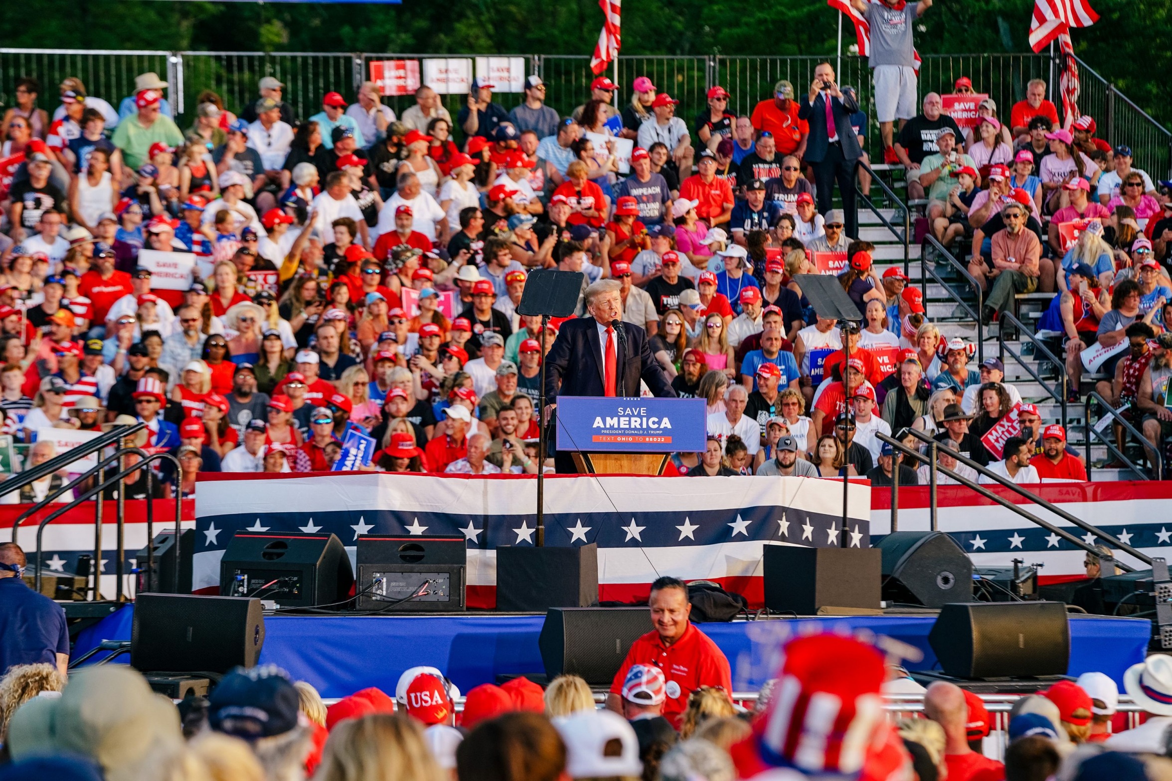 Trump rally Ohio Blank Meme Template