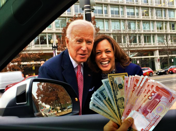 Biden and Kamala for sale Blank Meme Template